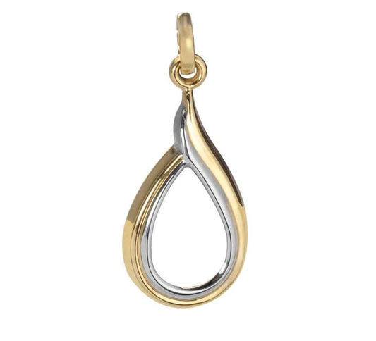 9ct 2Tone Open Pendant