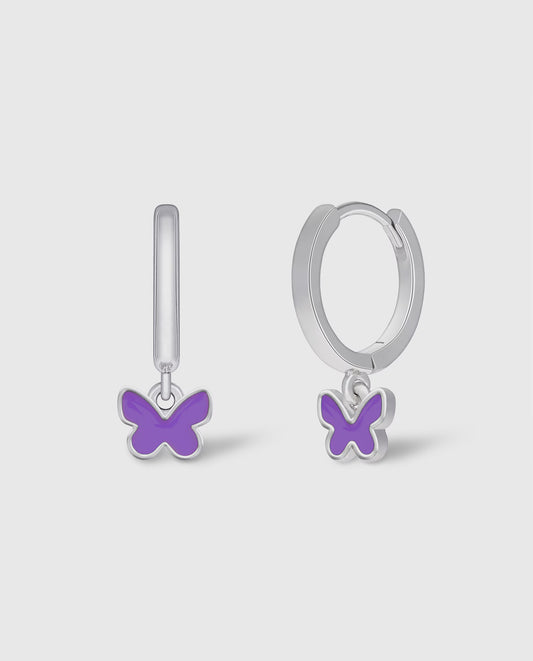 Purple Butterfly Enamel