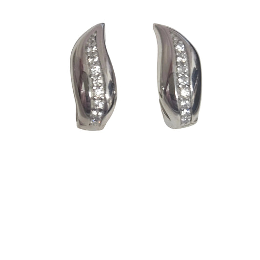 CZ  Huggy Earrings