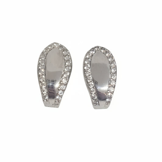 CZ  Huggy Earrings