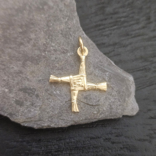 14ct 15mm St Brigid Cross