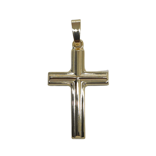 9ct 20mm Ridged Cross