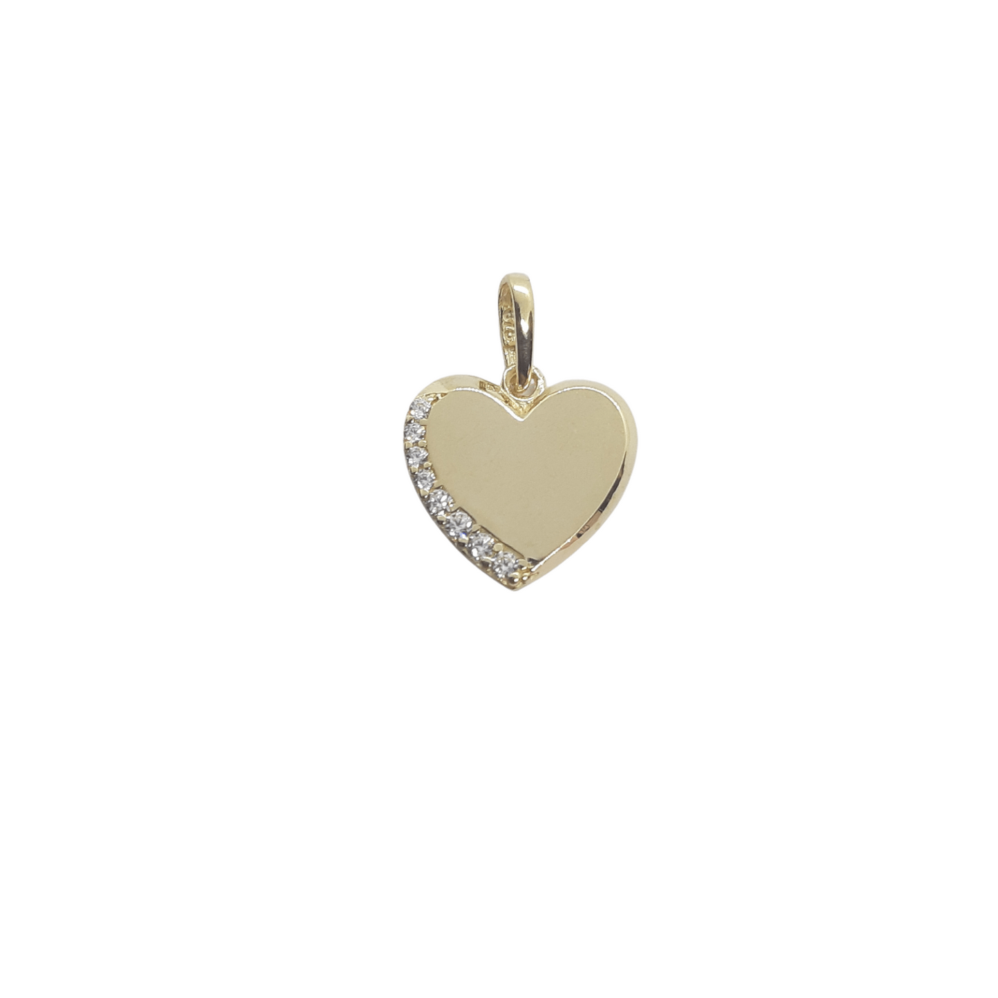 9ct Small Heart CZ
