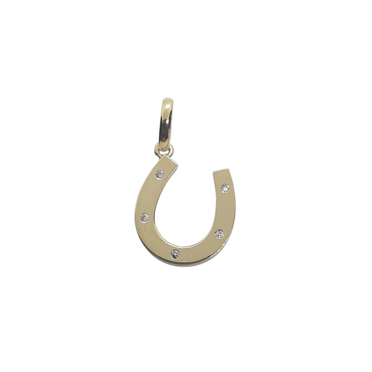 9ct CZ Horseshoe