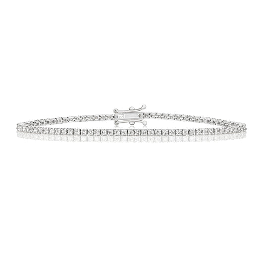 18ct WG Tennis Bracelet FG/VS2 1.7ct