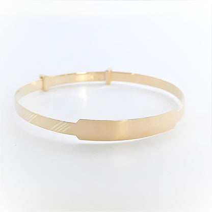 9ct Baby Bangle Lines