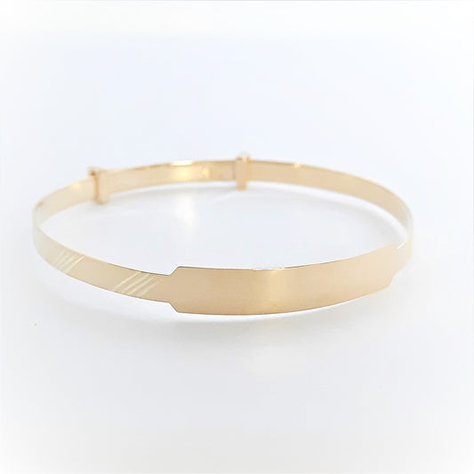 9ct Baby Bangle Lines
