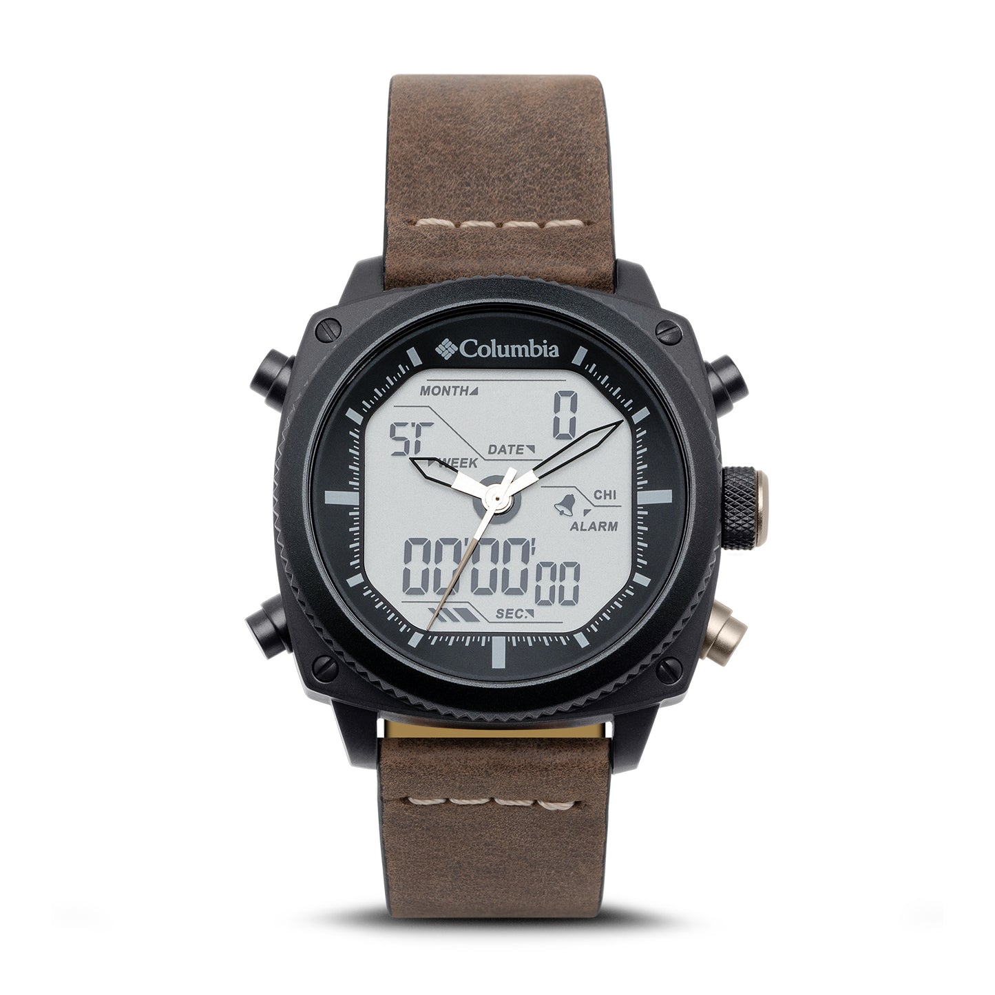 Ridge Runner Ana-digi Dark Brown Leather