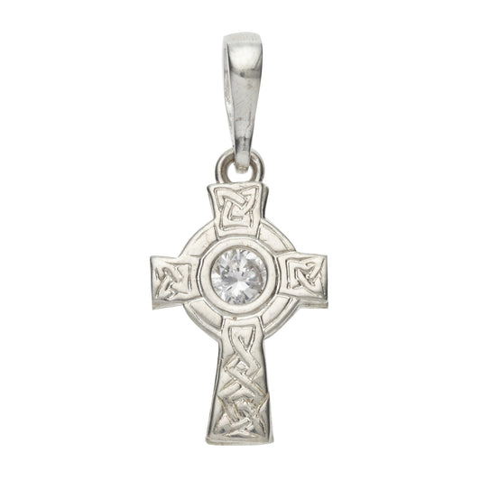 Small Celtic Cross Cz Centre