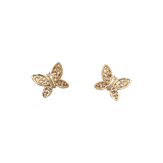 9ct Butterfly Stud