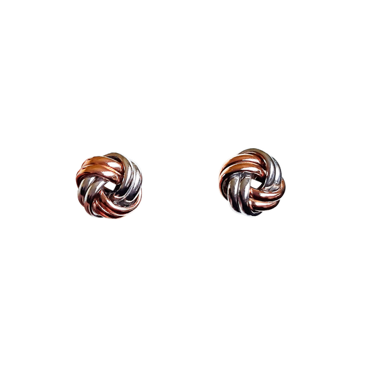 9ct White/Rose 2Tone 4Knot