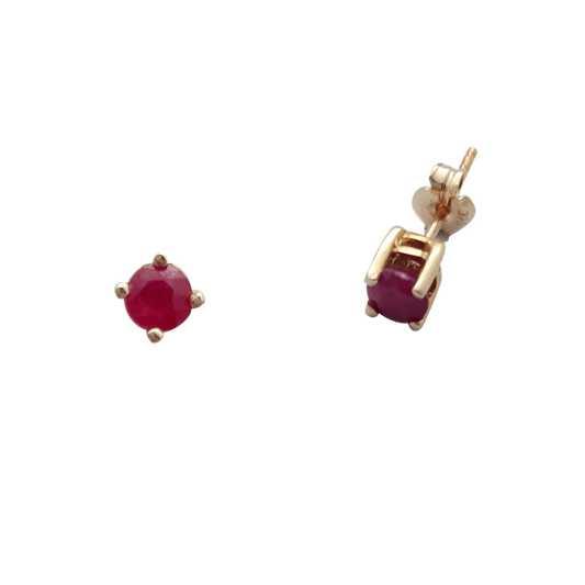 9ct 4mm Ruby Claw/Set