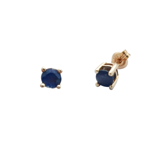 9ct 4mm Sapphire Claw/Set