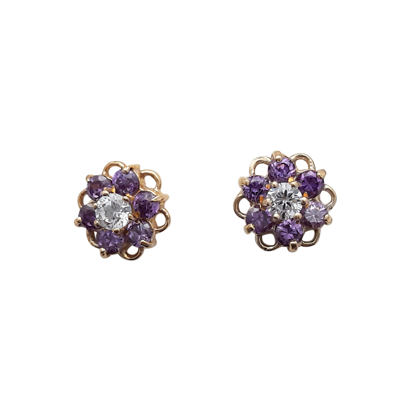 9ct Cluster Purple