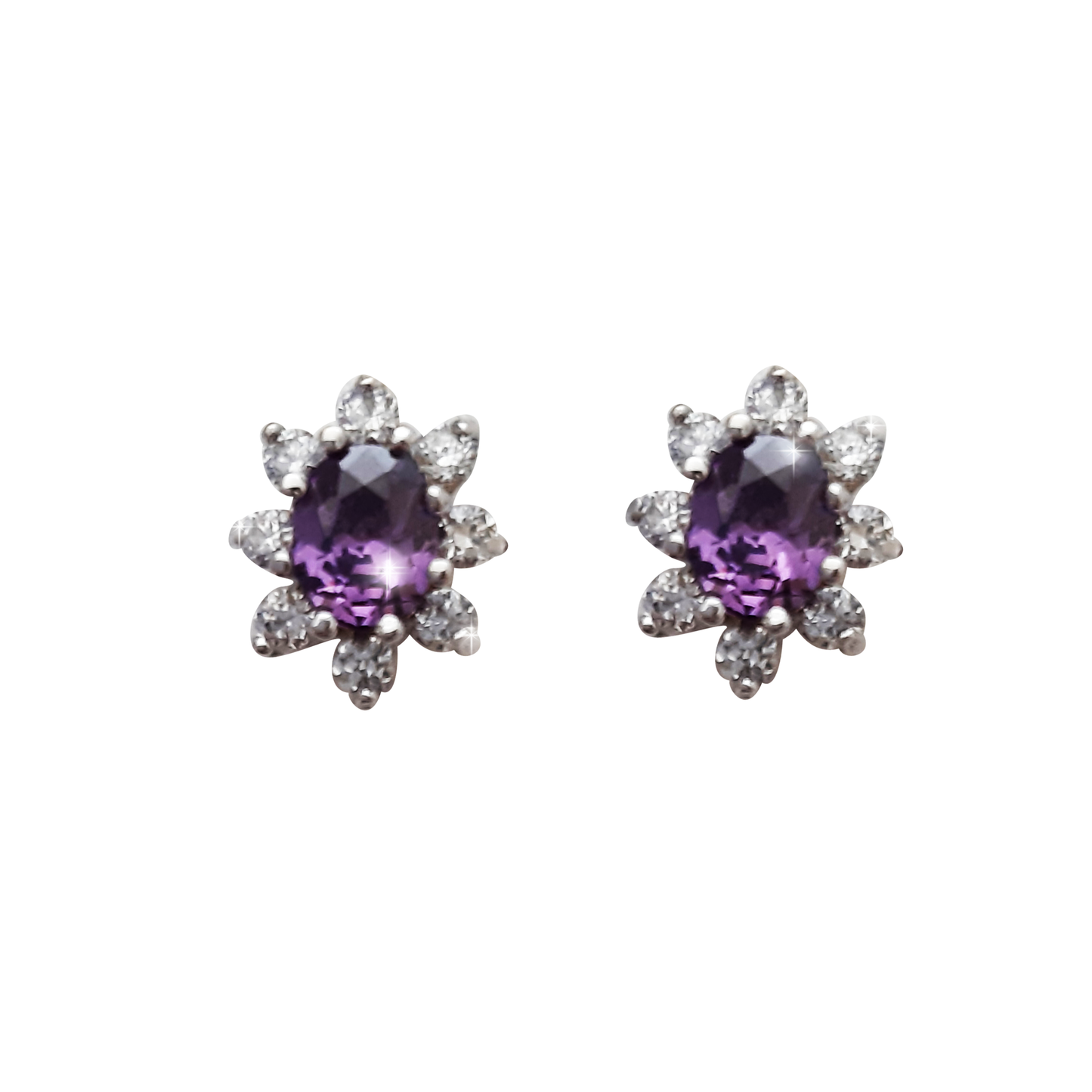 9ct Oval Purple CZ