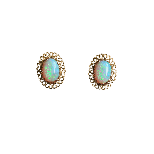 9ct Opal Oval Open