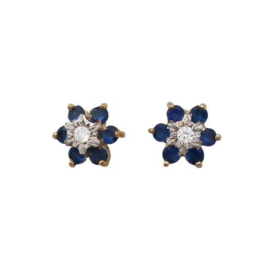 9ct Flower Blue