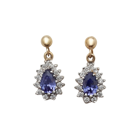 9ct Tanz Pear Cluster