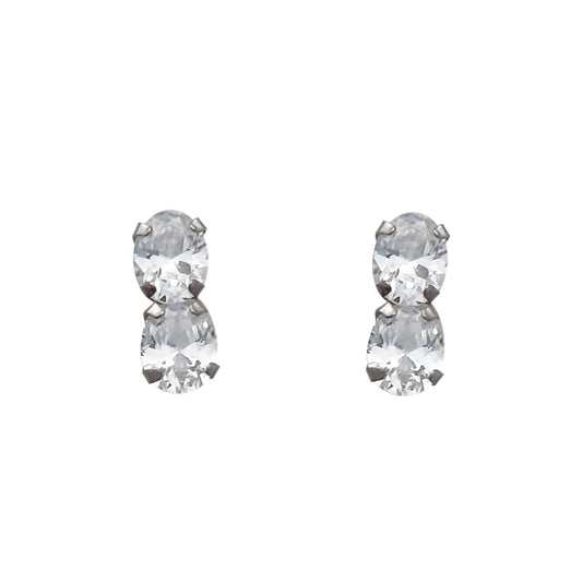 9ct CZ Stud
