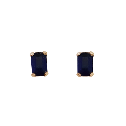 9ct Rect Sapphire Cz