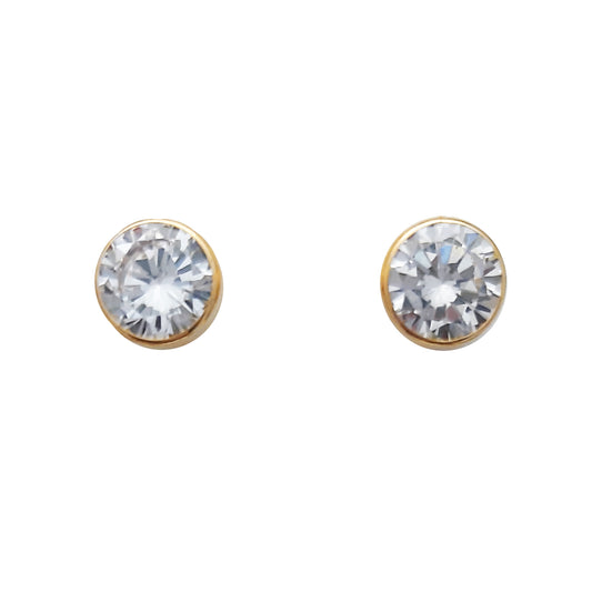 9ct 7mm CZ R/Over