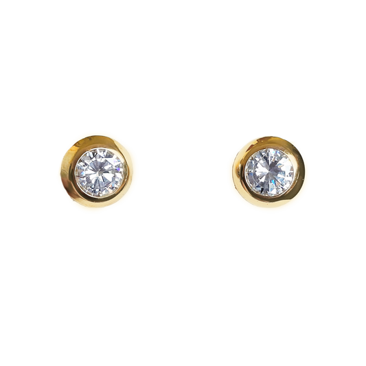 9ct 6mm Cz Rubover