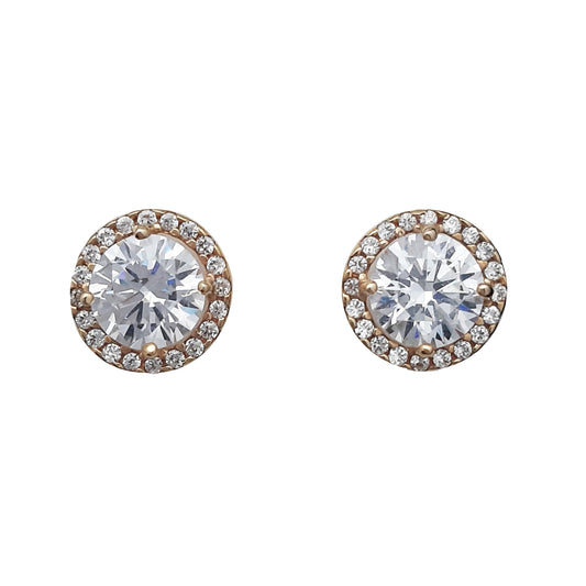 9ct 9mm CZ Cluster