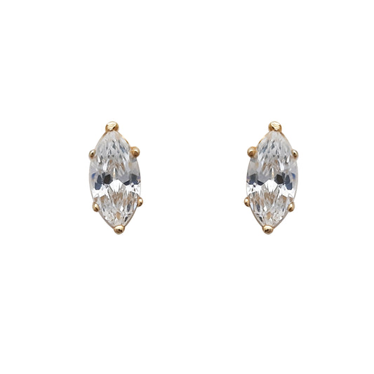 9ct 6 Cz Claw/Marq