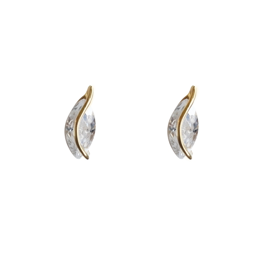 9ct Marq Cz w/ Curve Across