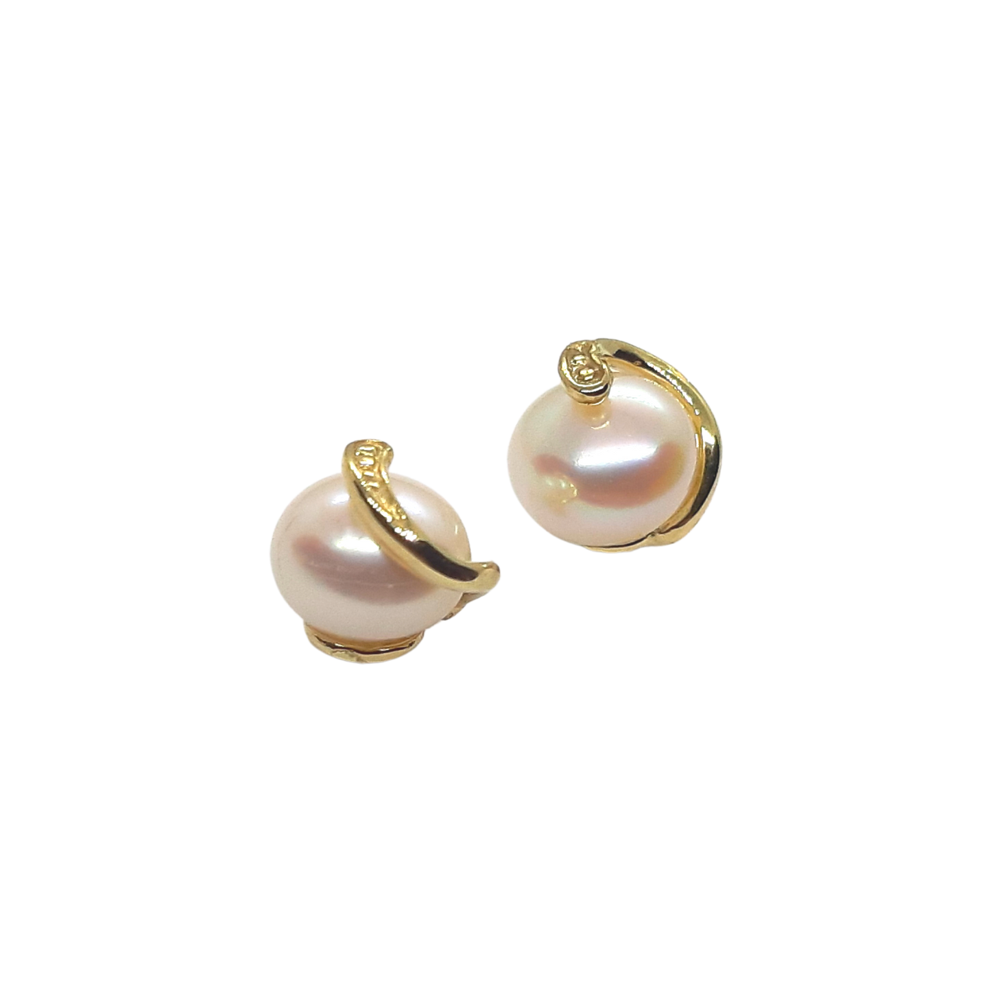 9ct Button pearl swirl