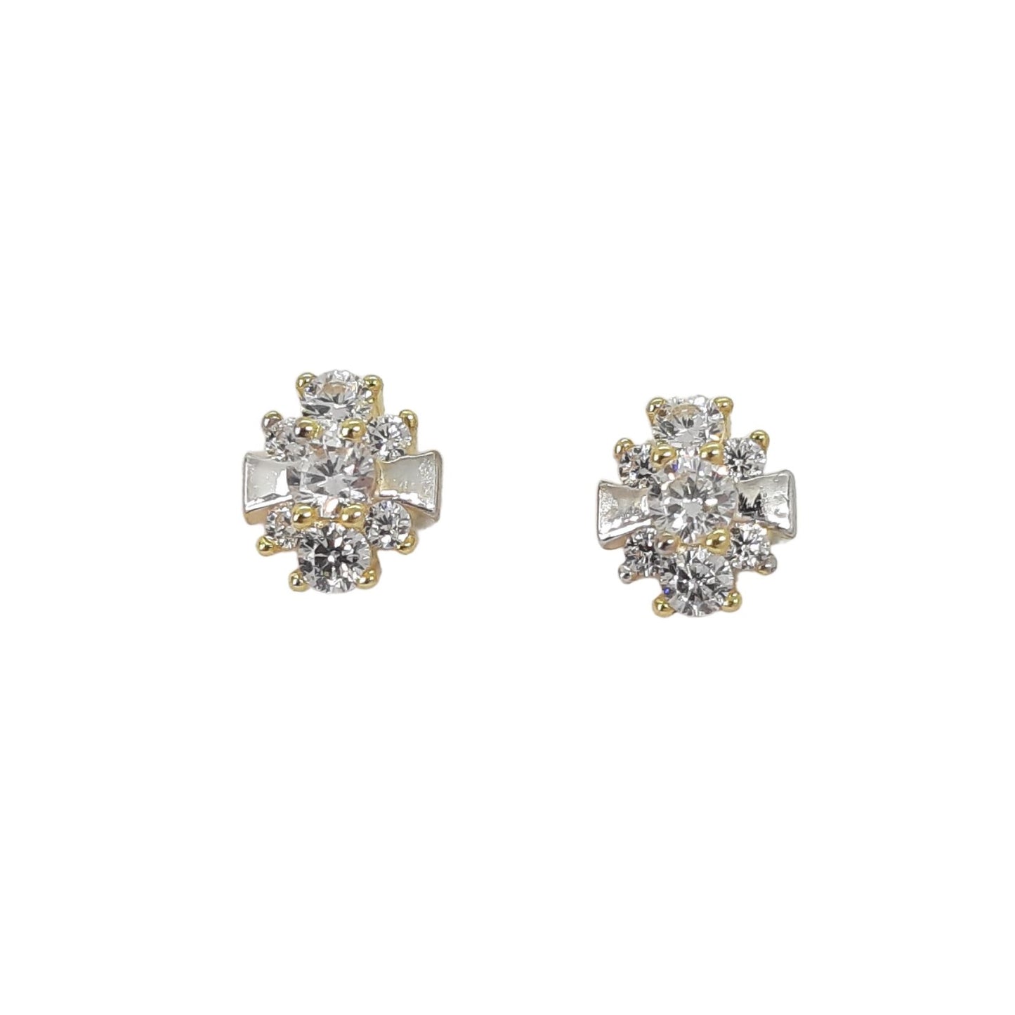 9ct Cluster Design Studs