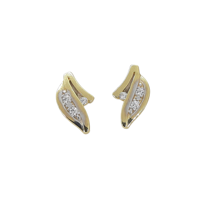 9ct CZ studs