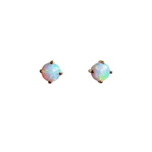 9ct 5mm Opal Studs