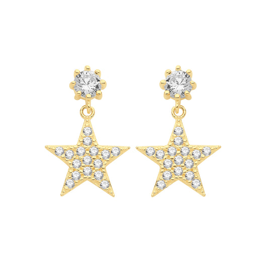 9ct Star Drop CZ