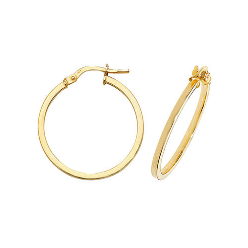 9ct 20mm Hoop