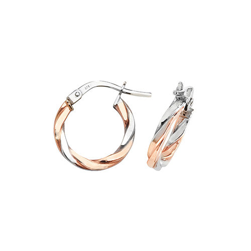 9ct 10mm RW twist hoop