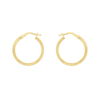 9ct D/C Hoop 20mm