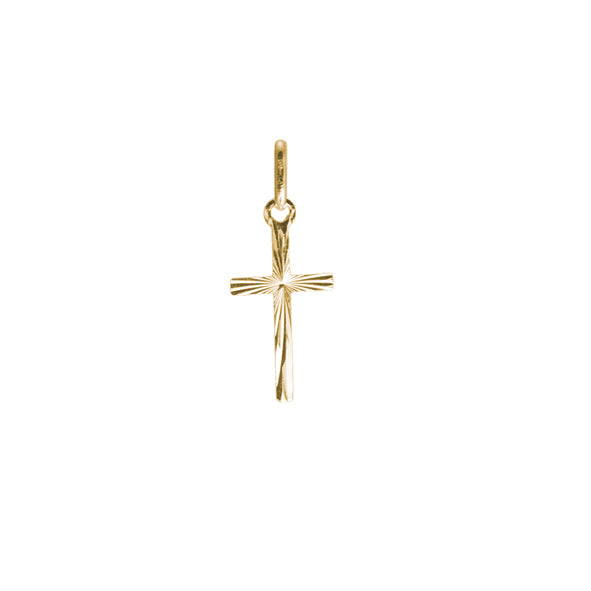 9ct 15mm D/C Cross