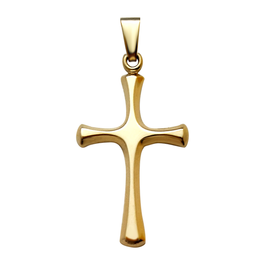 9ct 25mm Cross Shaped