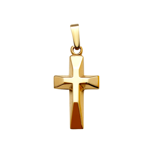 9ct 19mm 3D Cross