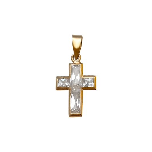 9ct 13mm Cross Cz