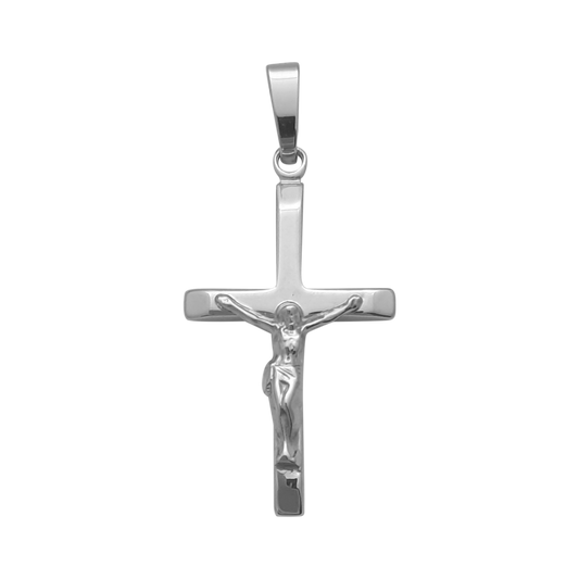 9ct 22mm WG Crucifix