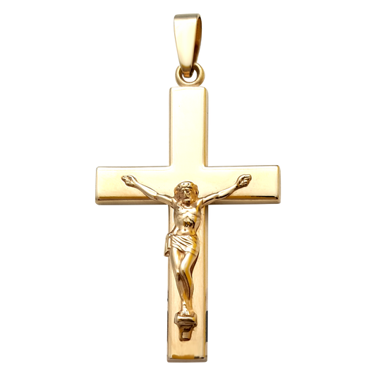 9ct 40mm Crucifix Large