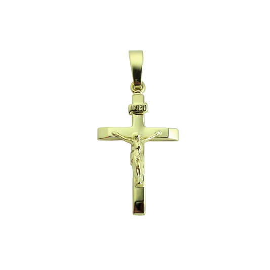 9ct 25mm Crucifix INRI