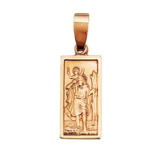 9ct 19mm St Chris Slim