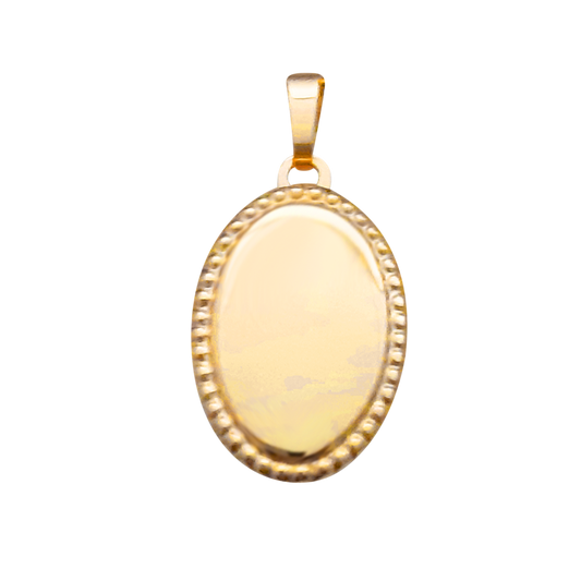 9ct 18mm Beaded