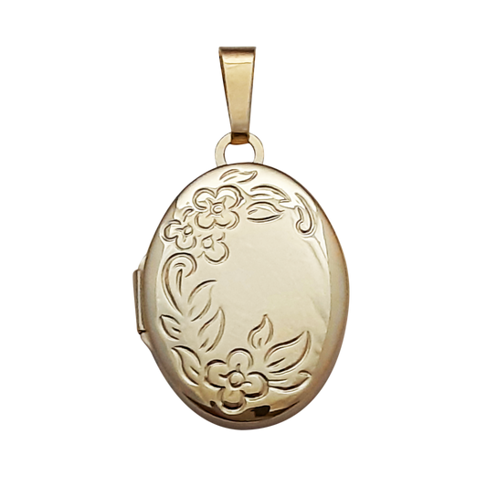 9ct 21mm Floral
