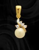 9ct 6mm Pearl CZ Design