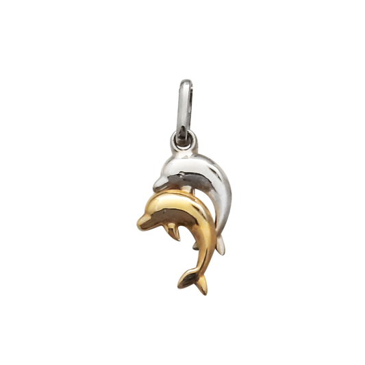 9ct 2Tone Dolphins