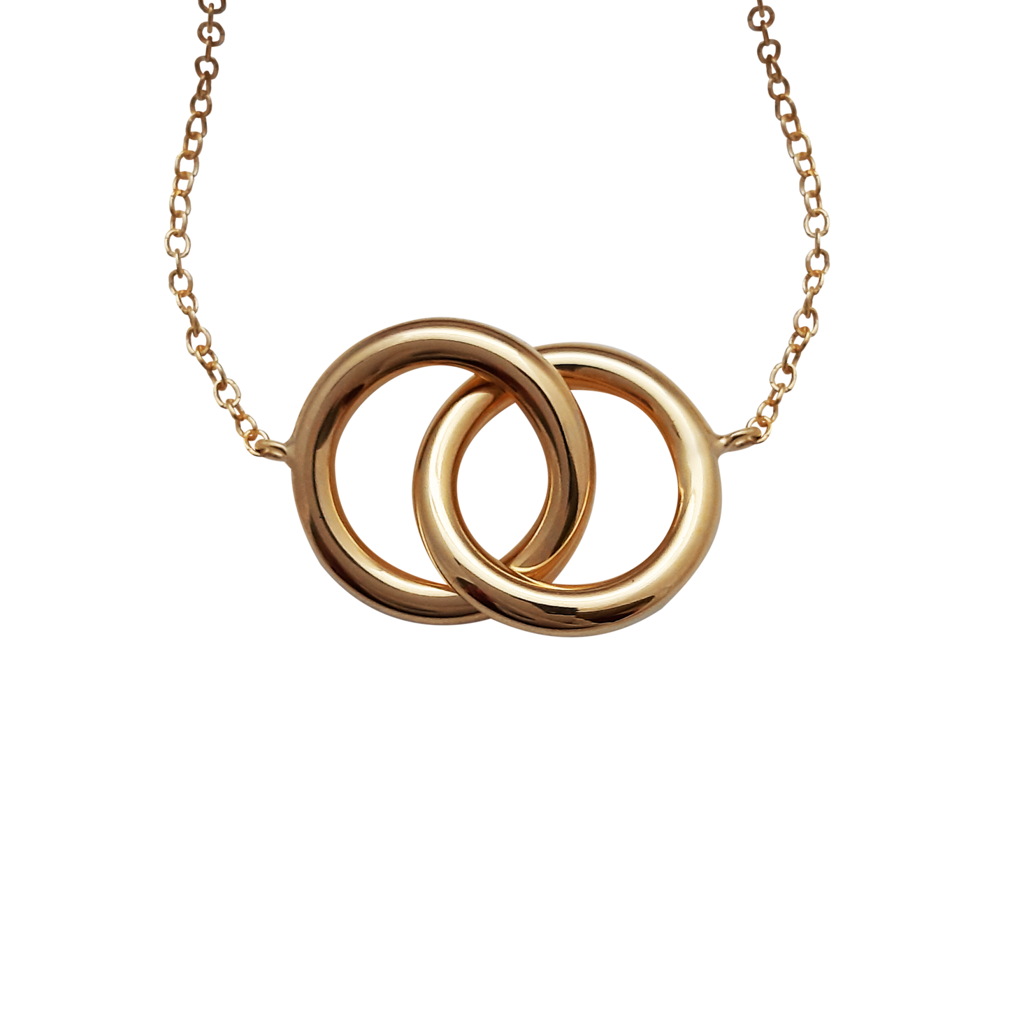 9ct Double rings necklace
